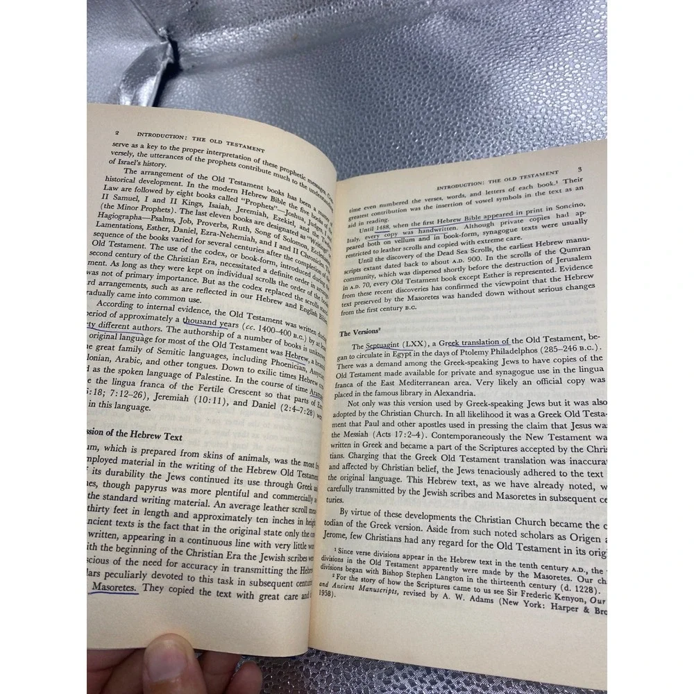 Vintage Introduction to the Old Testament Hardcover Book Ancient Near East Map